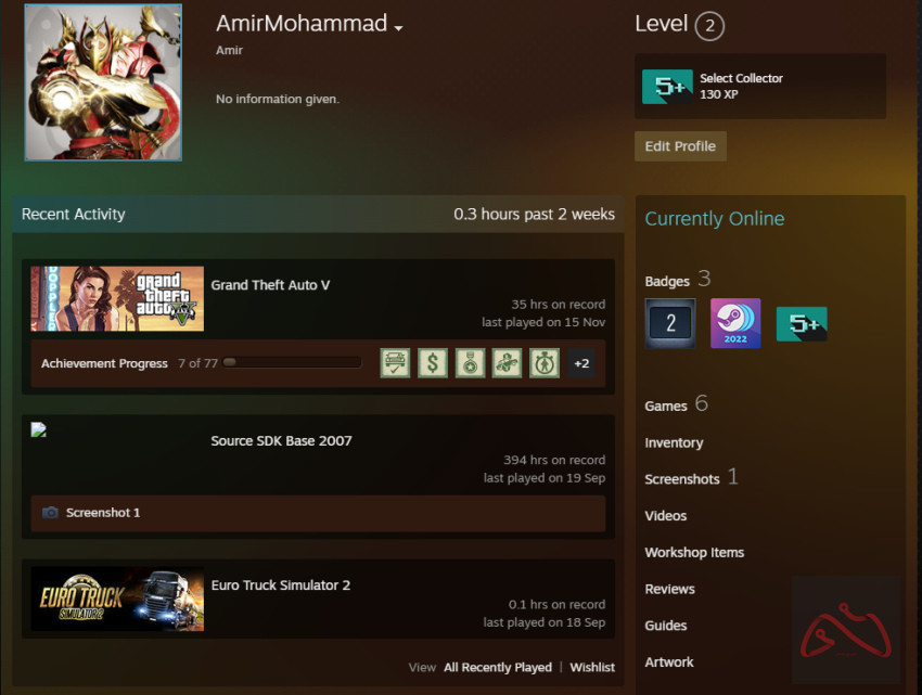 اکانت استیم GTA V رینبو سیکس و چندین بازی دیگر