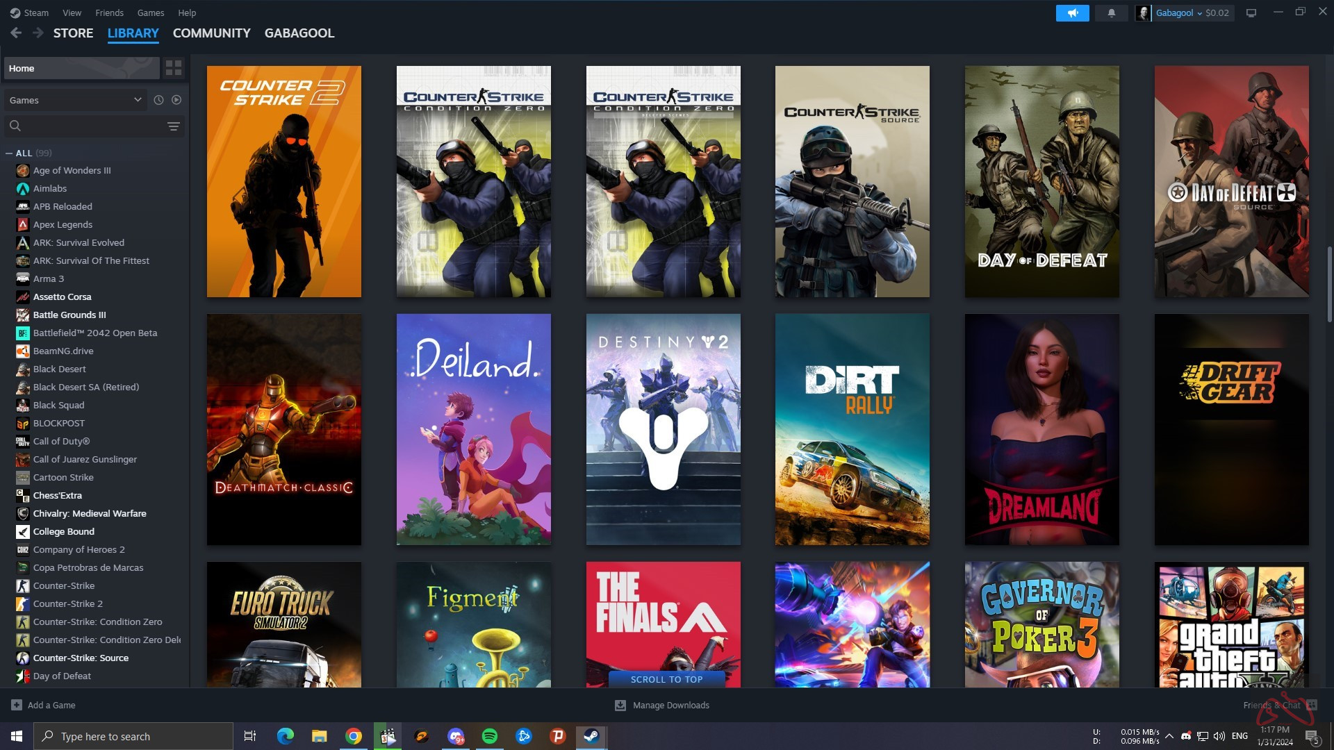 اکانت استیم با 100 بازی - هفت ساله