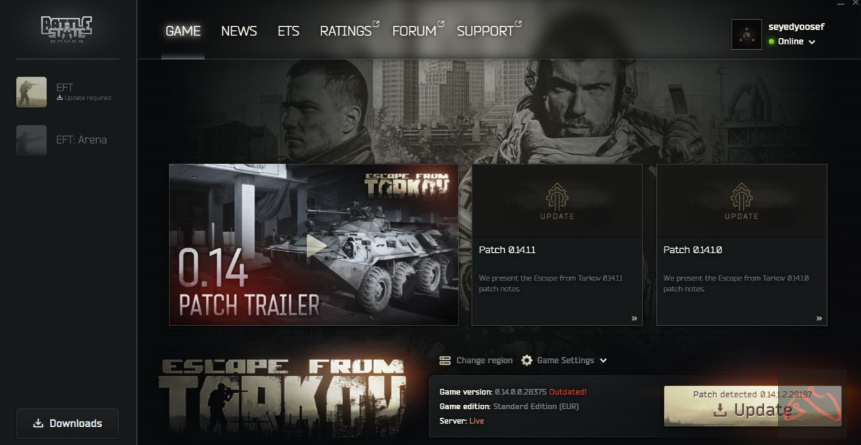 اکانت Escape from tarkov