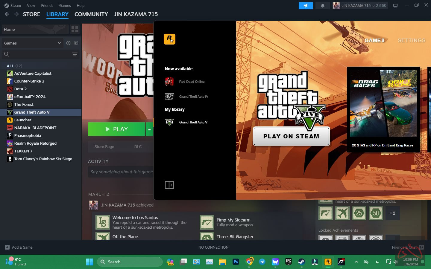 اکانت GTA V استیم