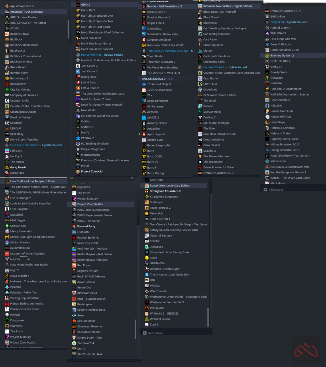 اکانت استیم با 172 تا بازی