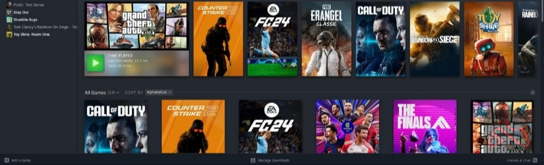 اکانت استیم GTA V, FC 24, CS 2 Prime و...