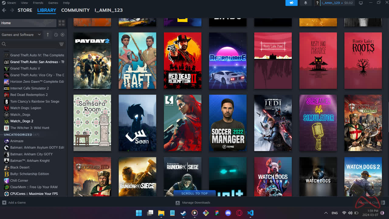 اکانت استیم GTA V و رد دد 2 و کلی بازی اورجینال