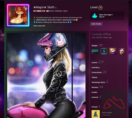 اکانت استیم 2019 با 277 بازی