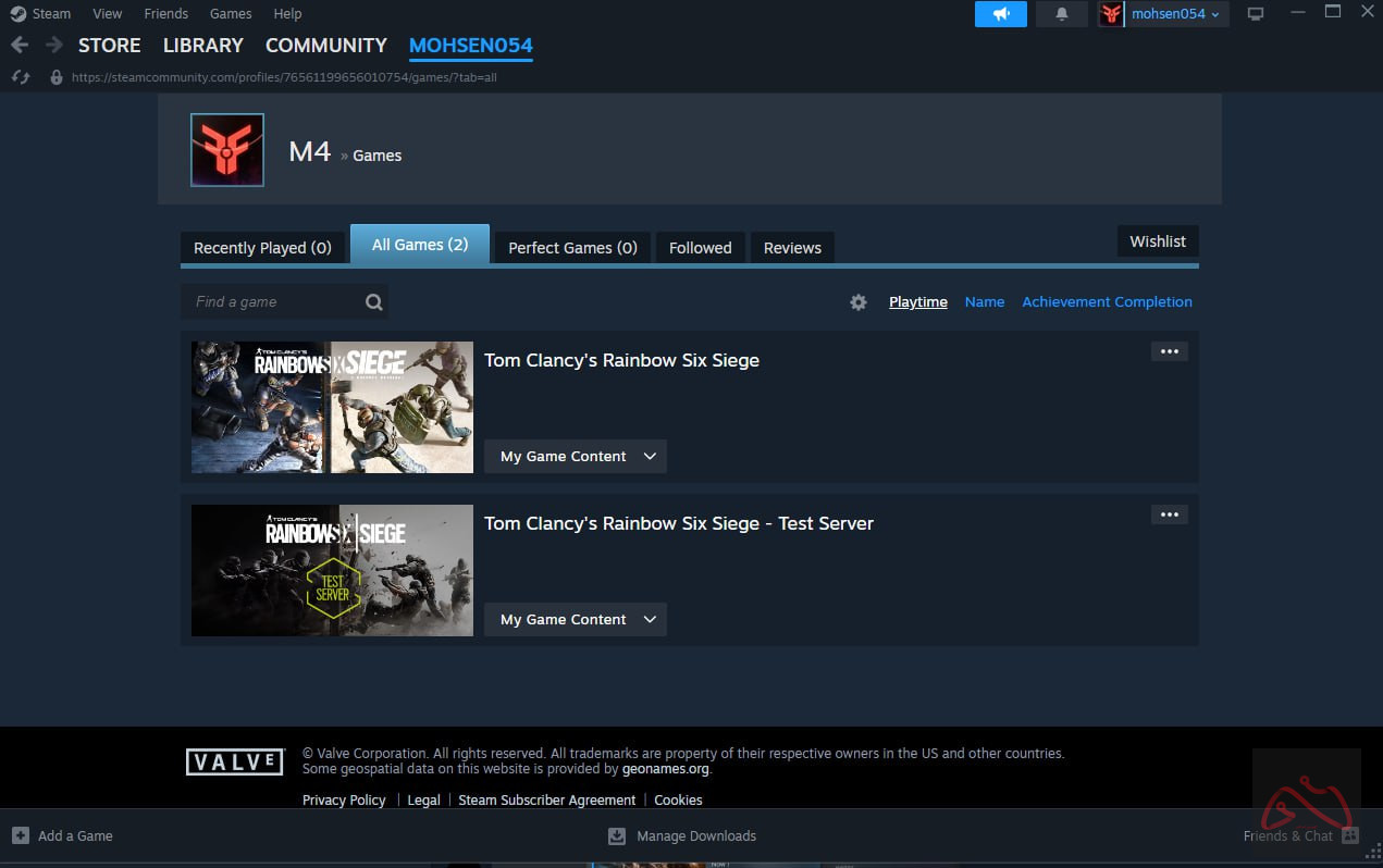 اکانت بازی رمبو سیکس ( rainbow six )