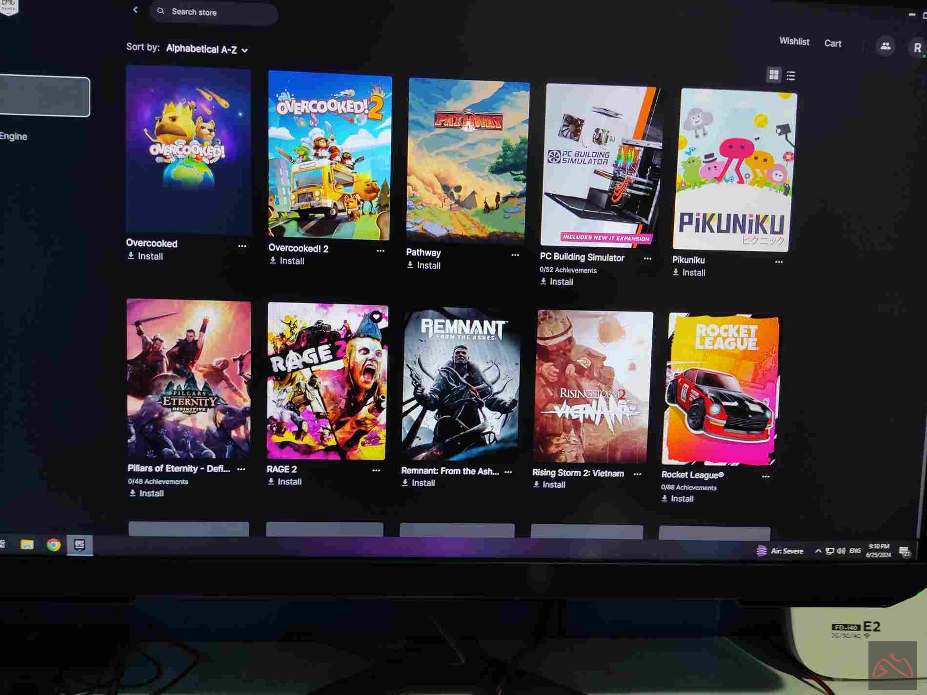 اکانت اپیک گیمز با ۱۲۶ تا گیم