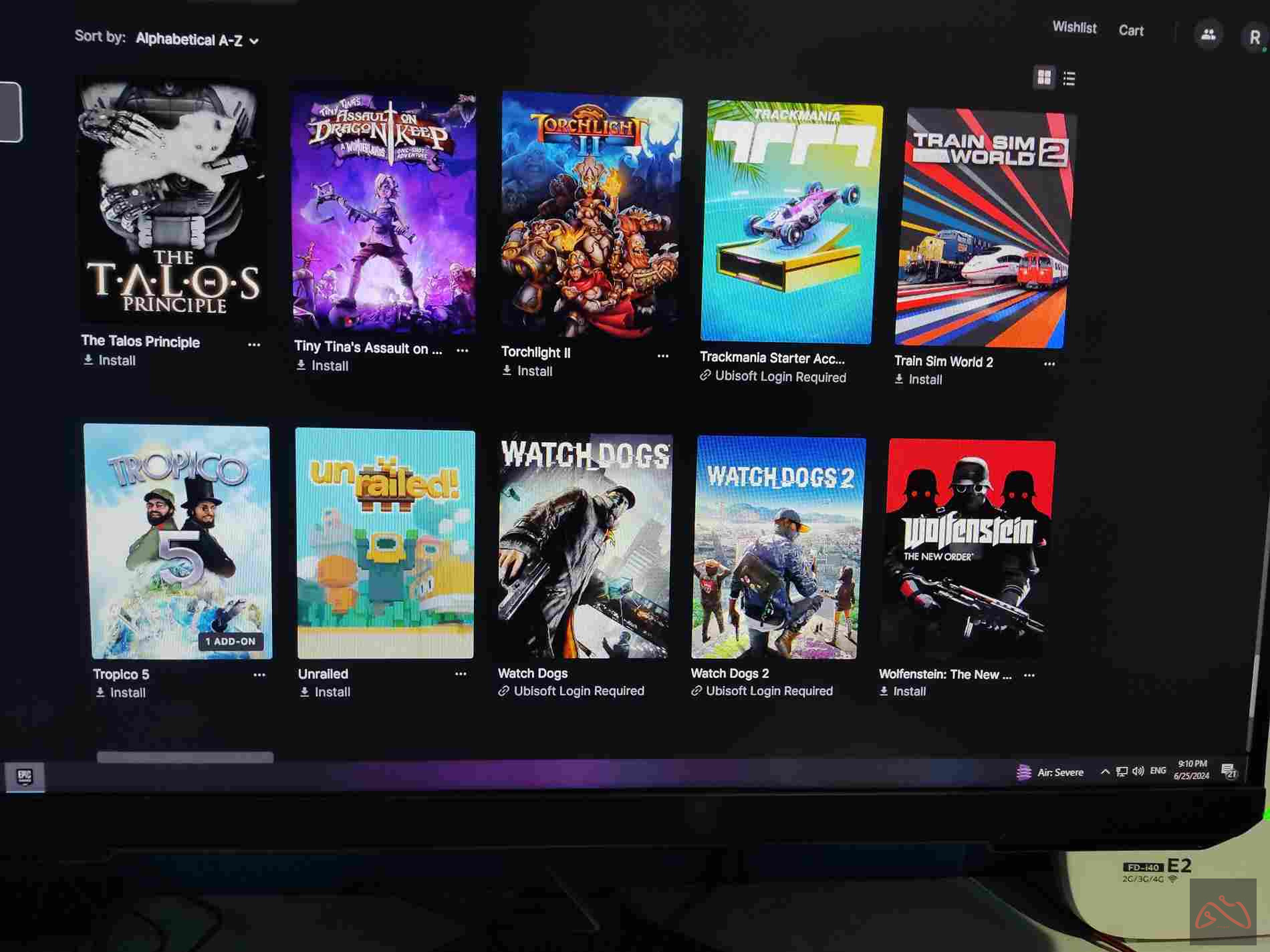 اکانت اپیک گیمز با ۱۲۶ تا گیم