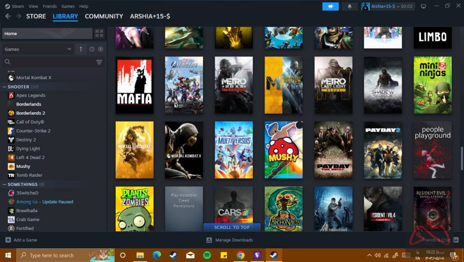 اکانت استیم دارای رینبو سیکس دست نخورده و 100 تا بازی دیگه