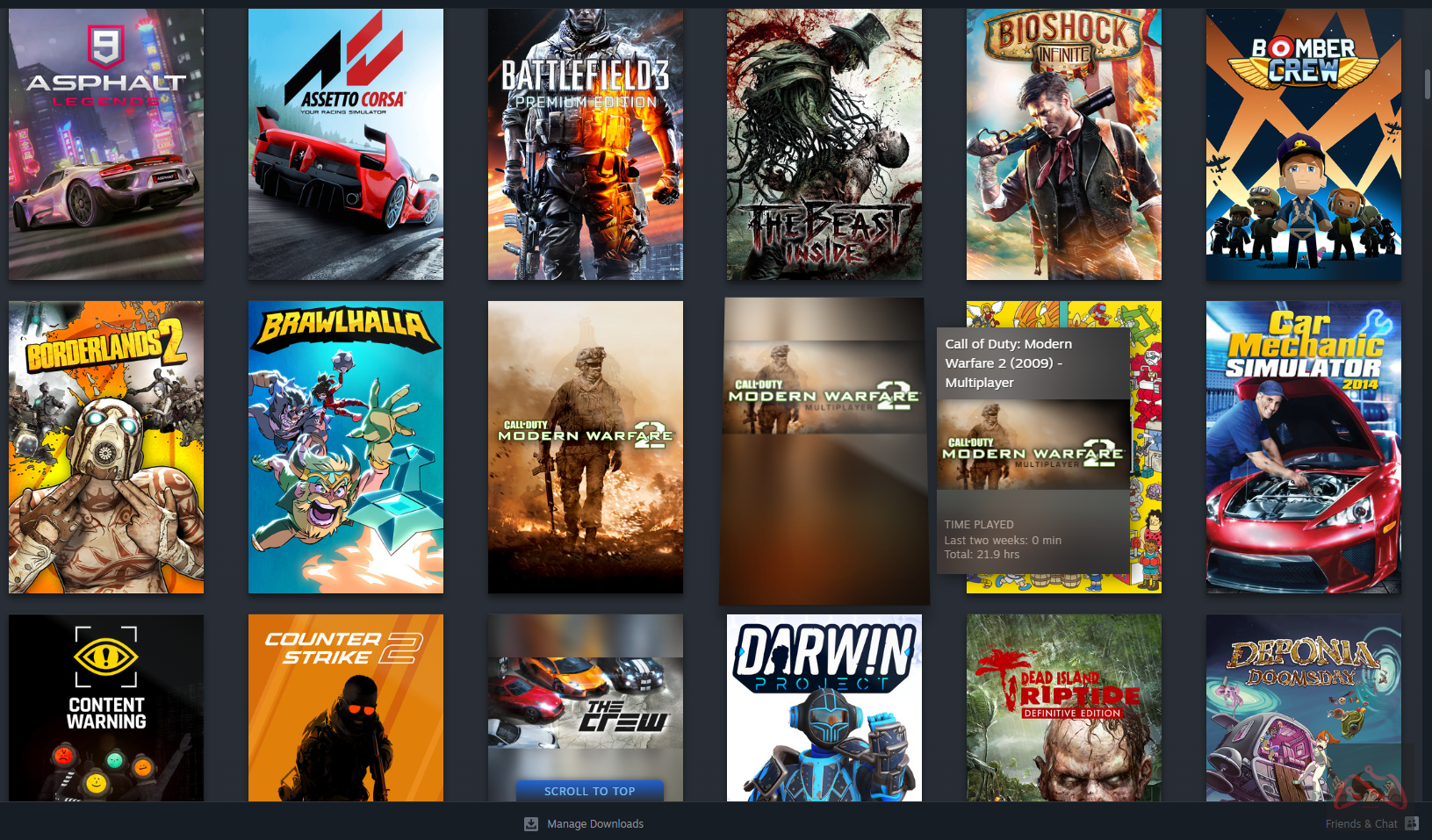 اکانت استیم 5 ساله پر از گیم