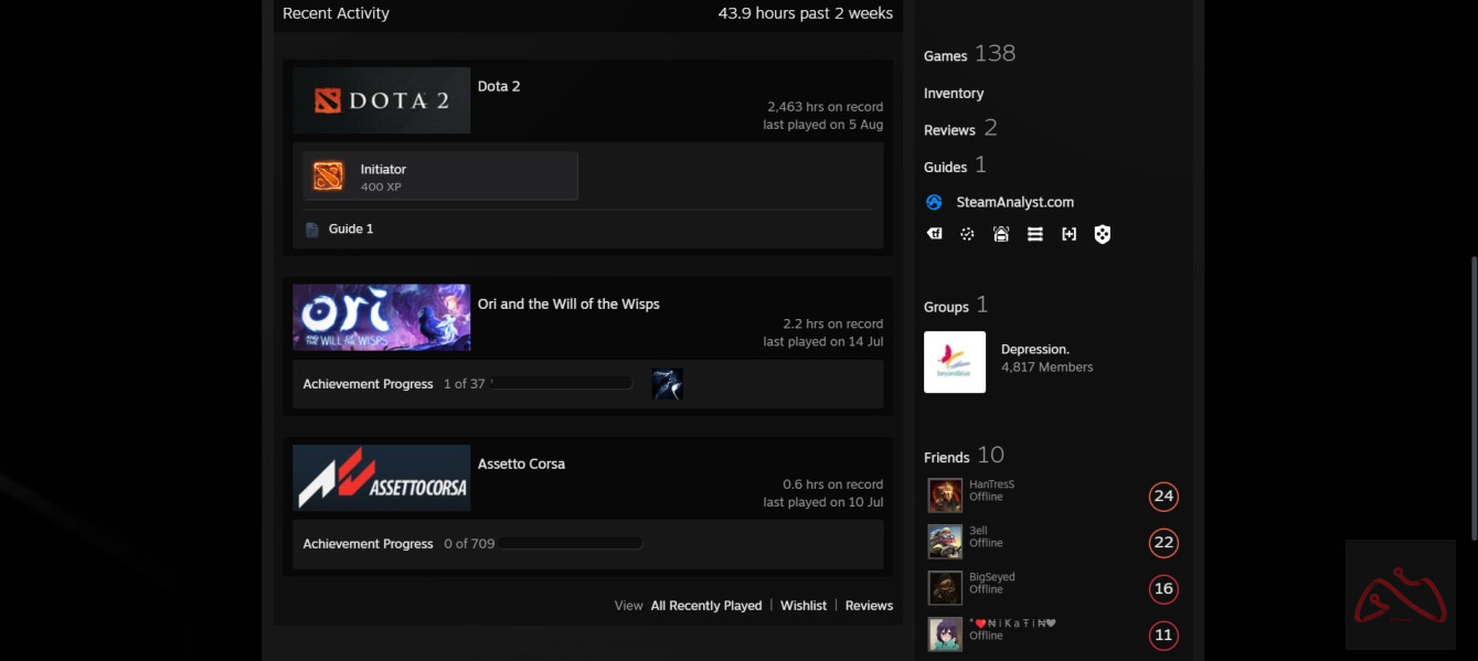 اکانت استیم مخصوص استریم و کاربری گیمر ها