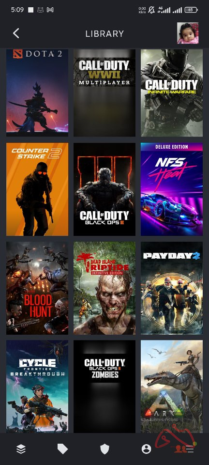 اکانت شخصی استیم