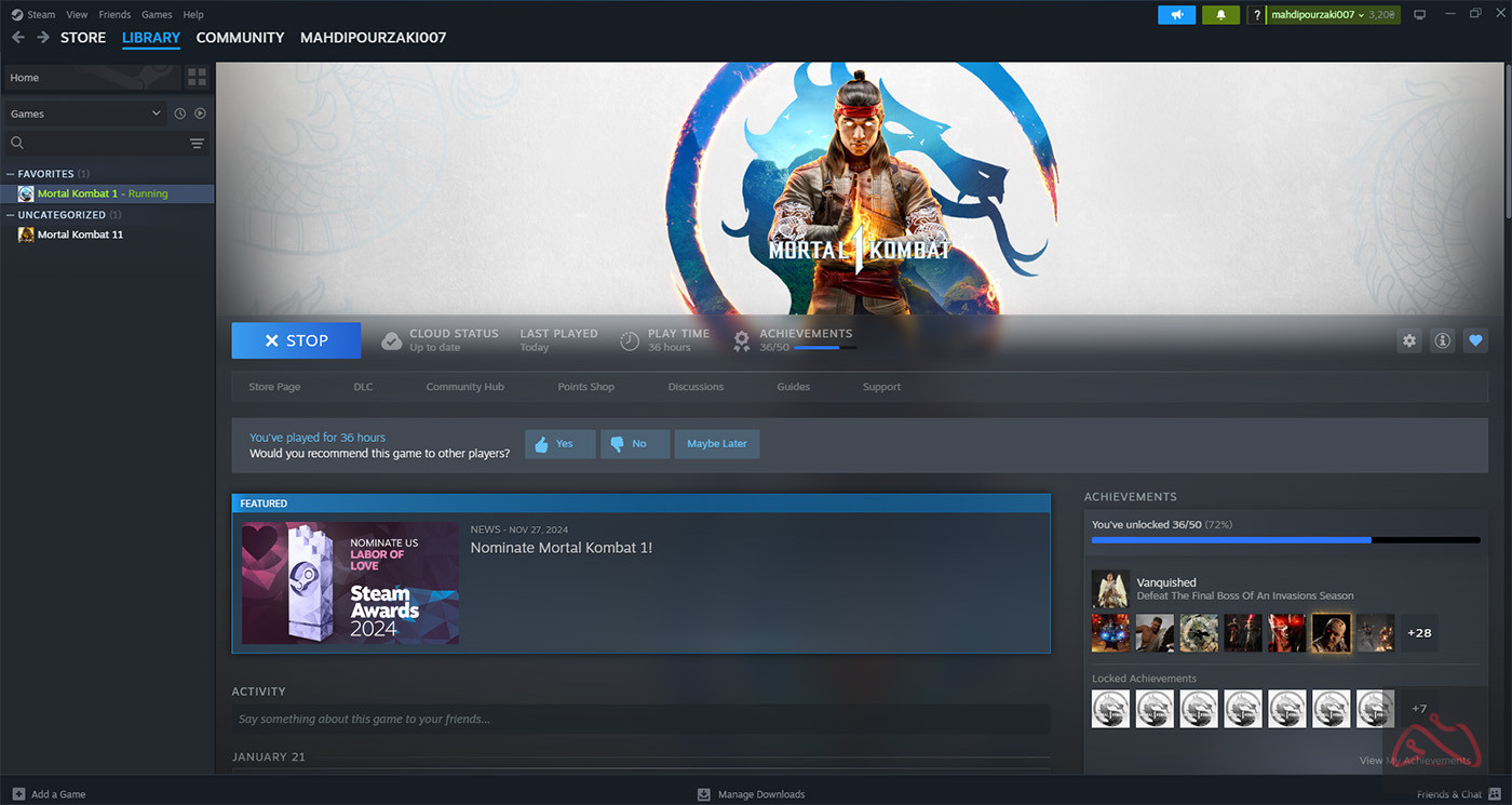 اکانت استیم بازی Mortal Kombat 1 Khaos Reings