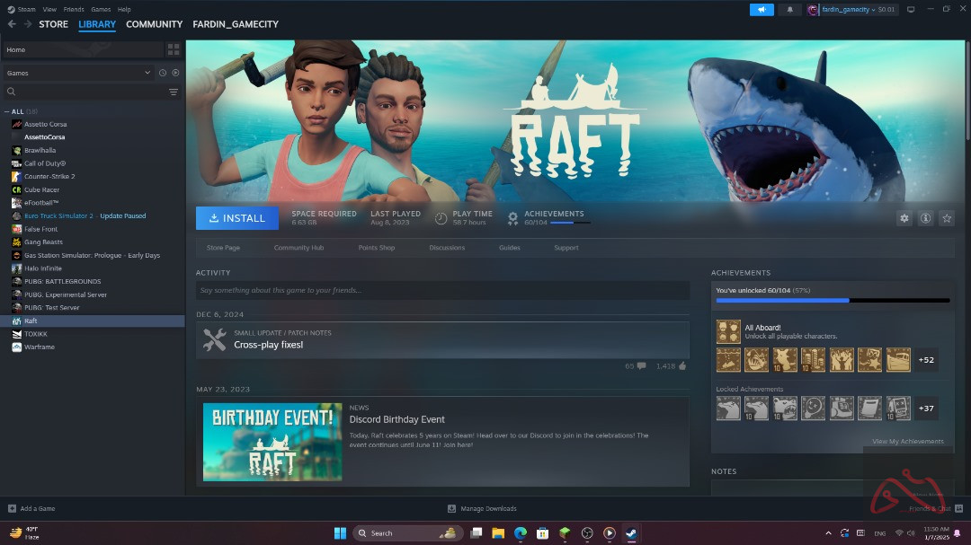 فروش اکانت استیم با محبوب ترین بازی ها