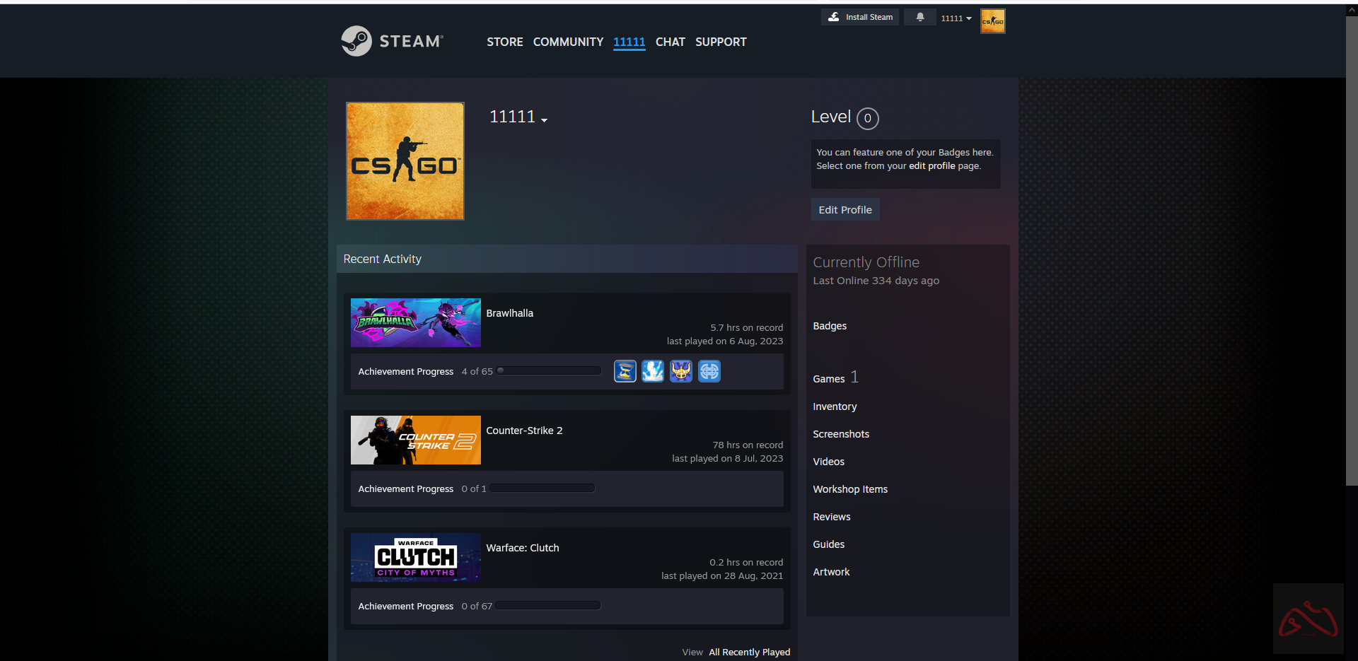 اکانت کانتر استرایک 2 مناسب پرایم کردن دارای کوین 5 سال