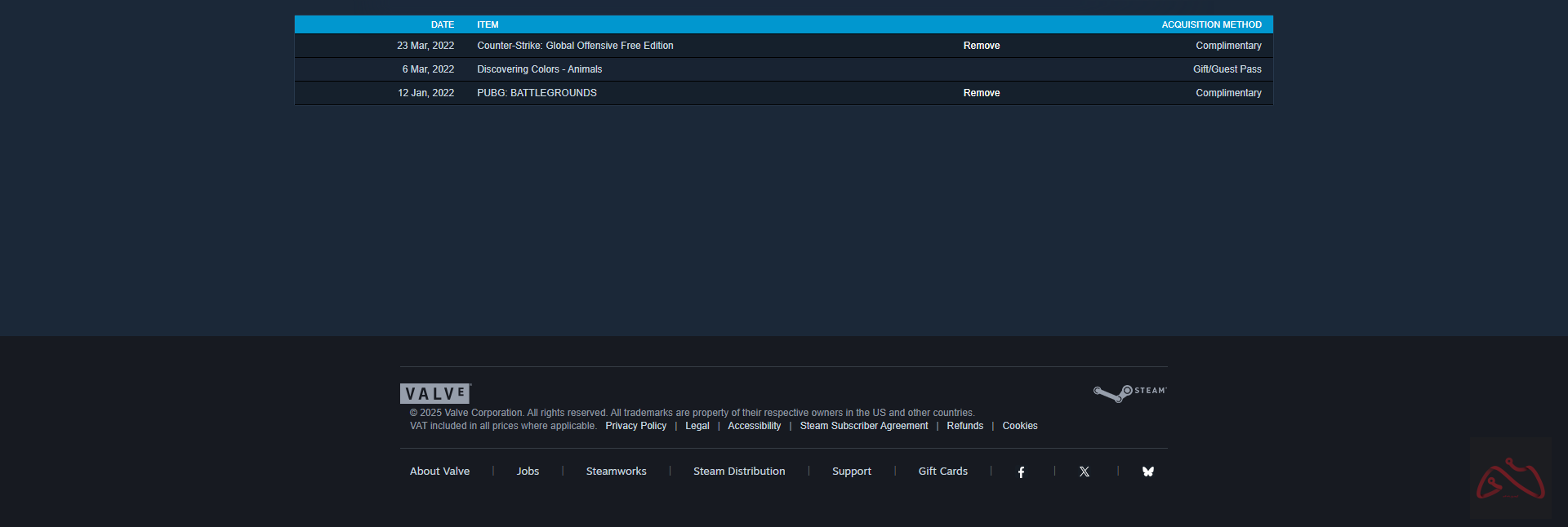 اکانت 3 ساله استیم اورجینال تایم پلی CS2 (ساعت 2,505)