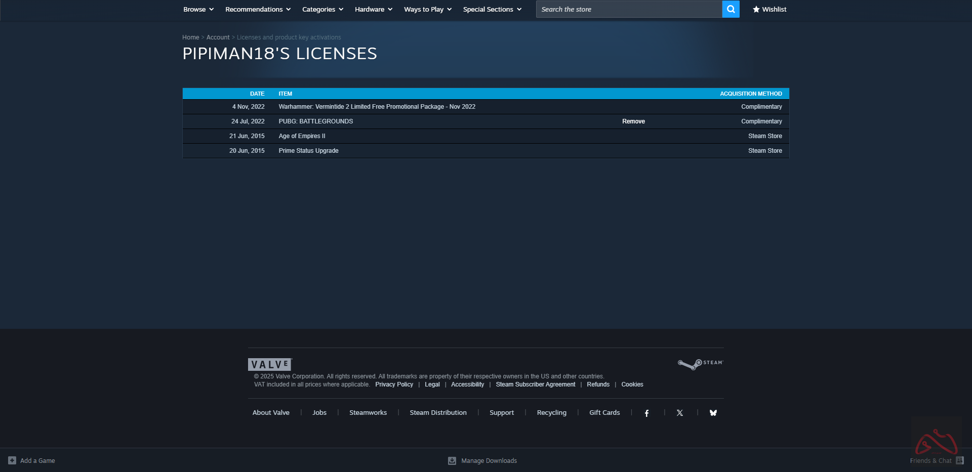 اکانت 10 ساله  استیم cs2 بن