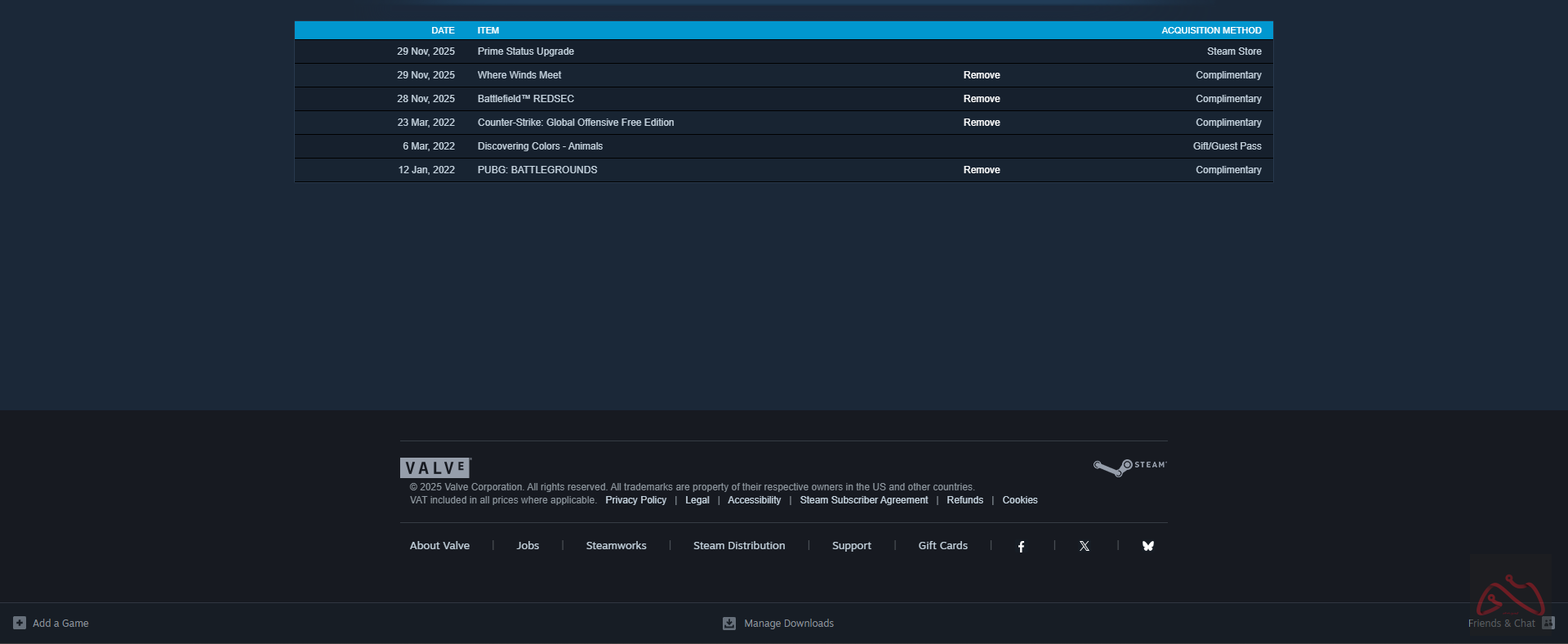 اکانت پرایم کانتر استرایک 2 دارای 2760 ساعت مدت بازی