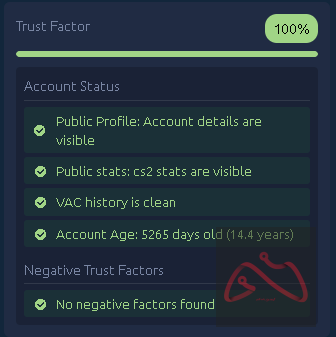 اکانت استیم CS2 NON PRIME با مدال 5 ساله