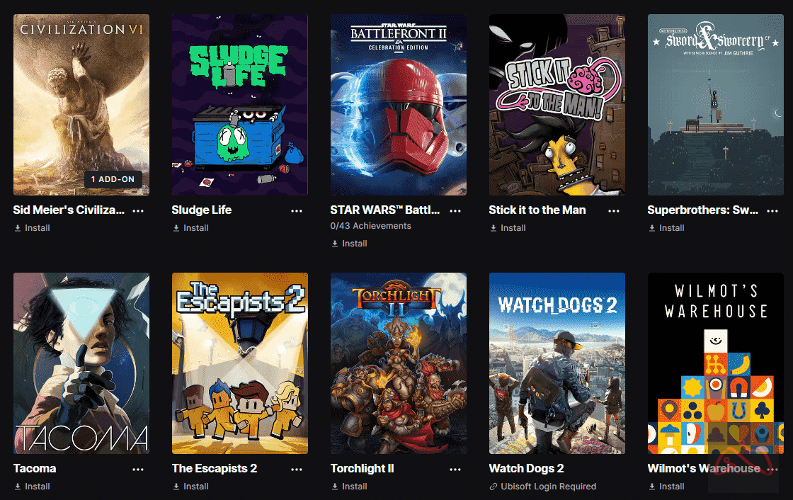 اکانت GTA V اپیک گیم با 33 بازی قانونی