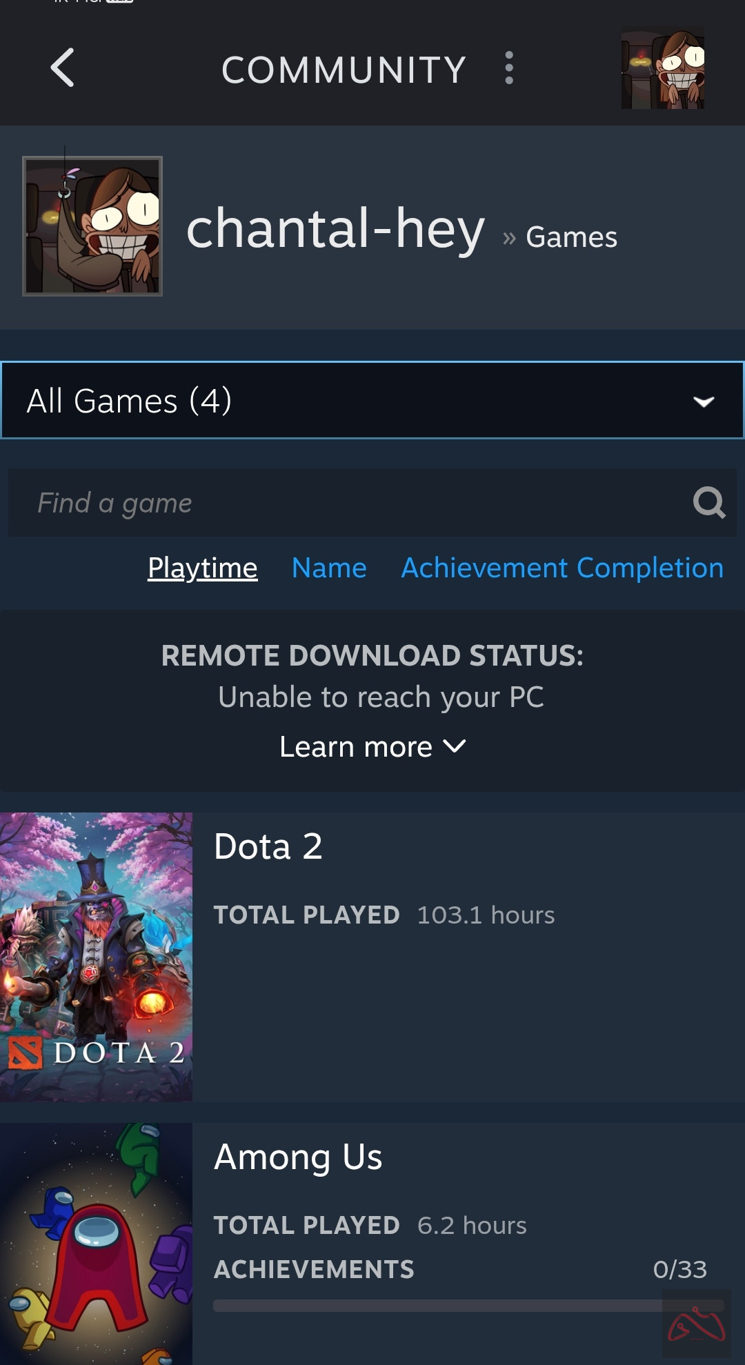 اکانت Among Us تحت استیم