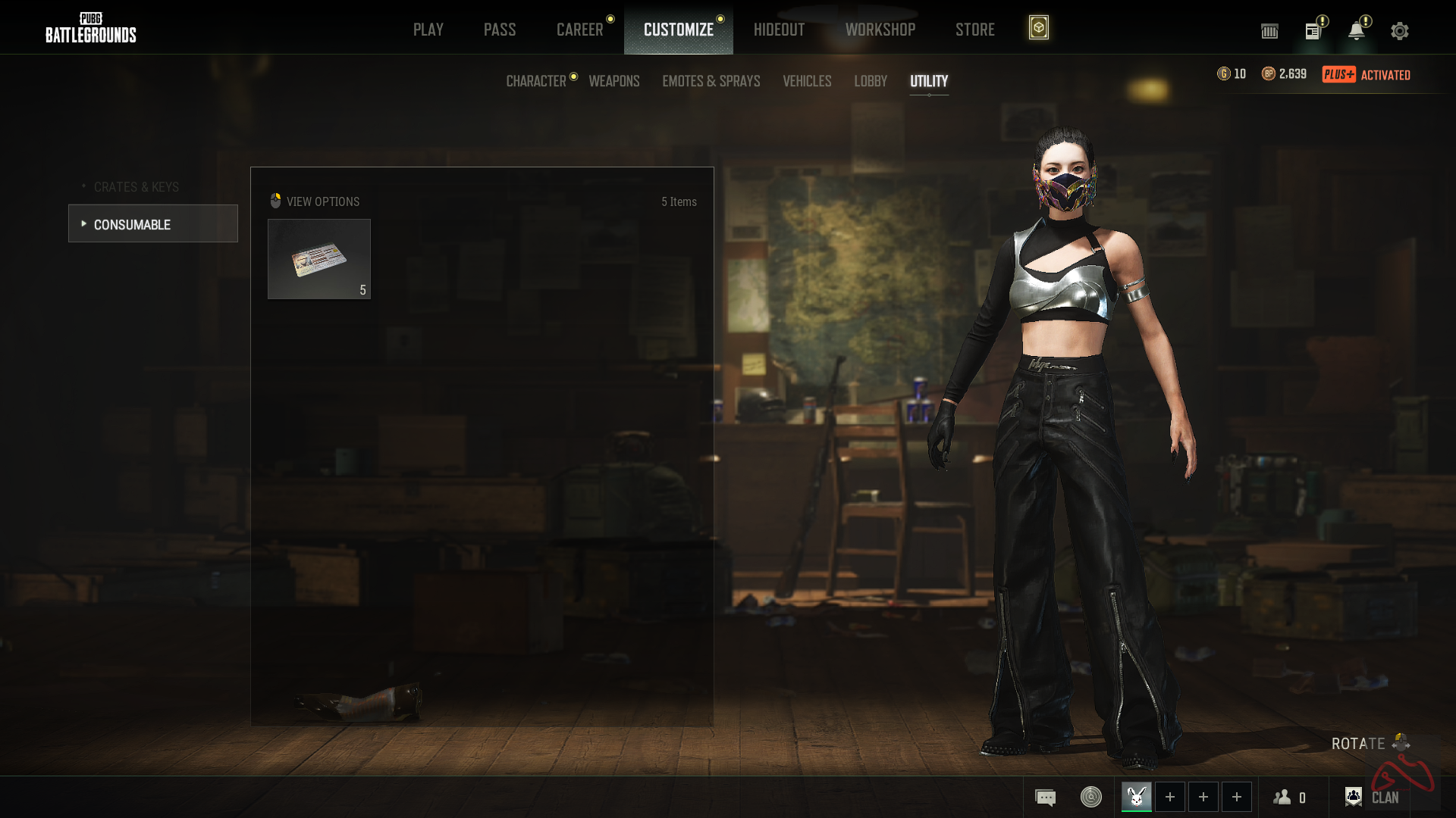 اکانت پابجی پلاس دارای 5 گان لول آپی تحت استیم