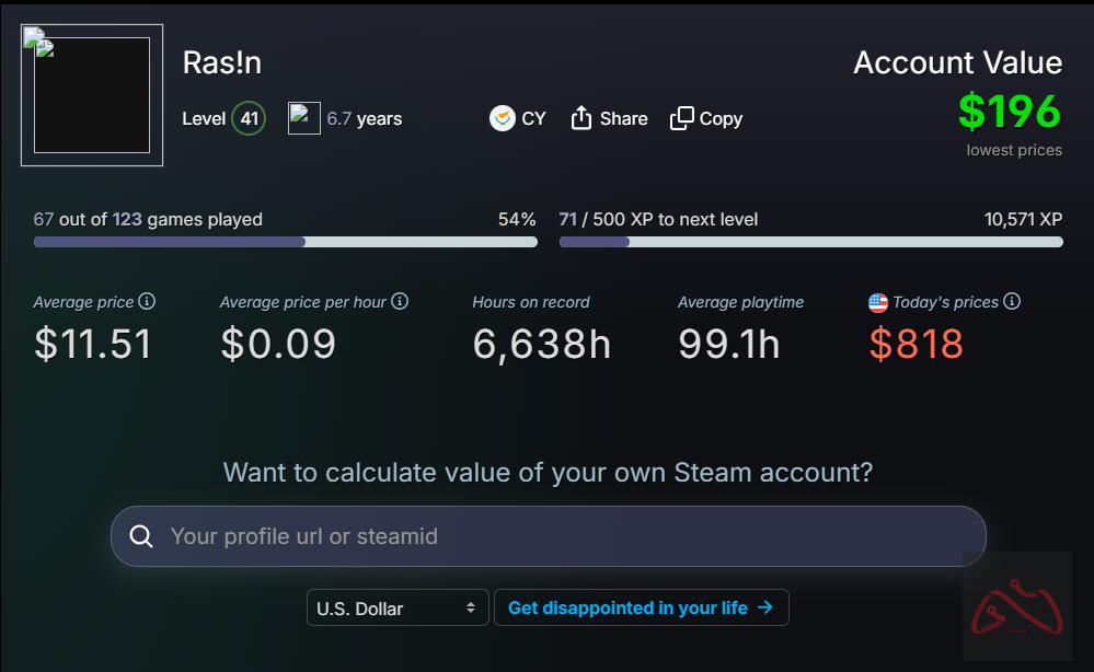 فروش اکانت بازی استیم Steam