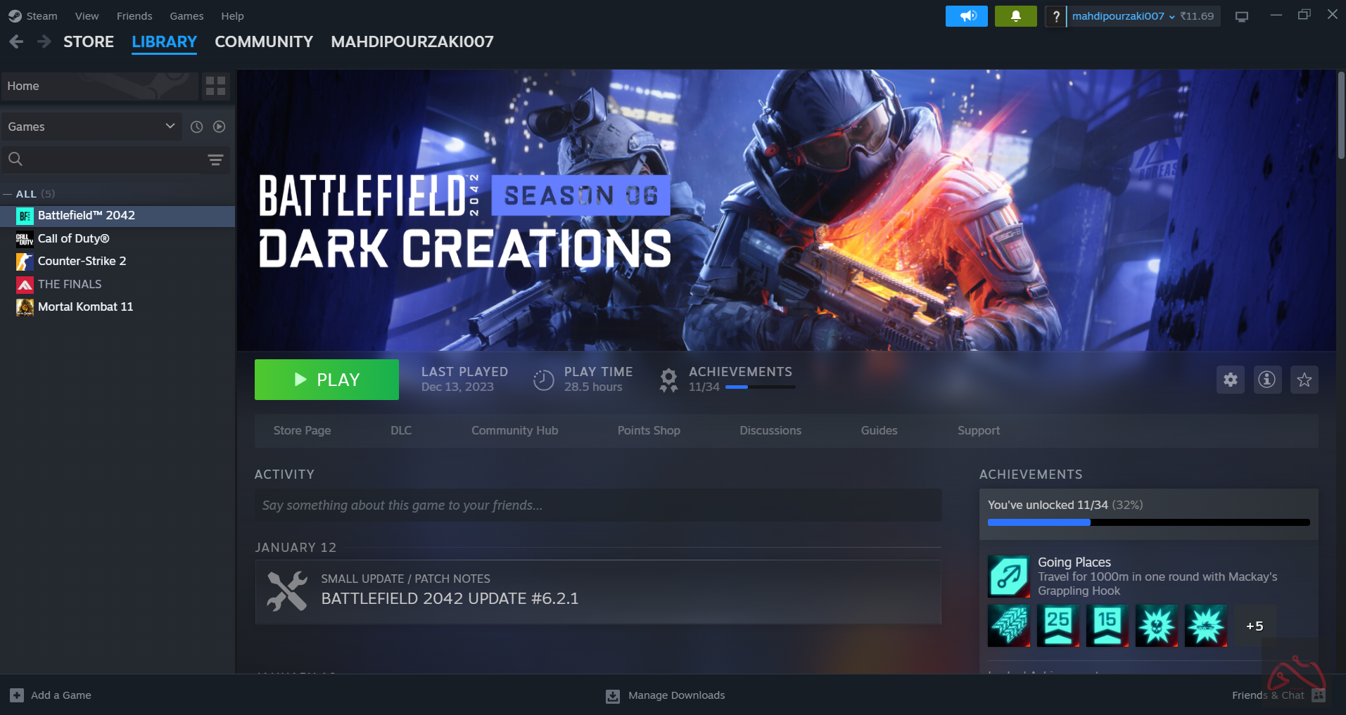 اکانت استیم بازی Battlefield 2042