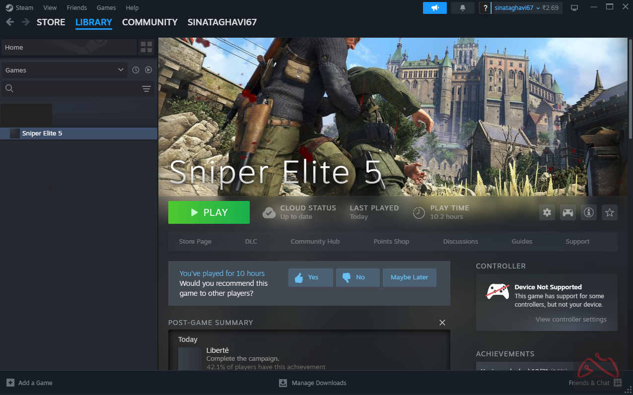 اکانت استیم بازی اورجینال Sniper Elite 5