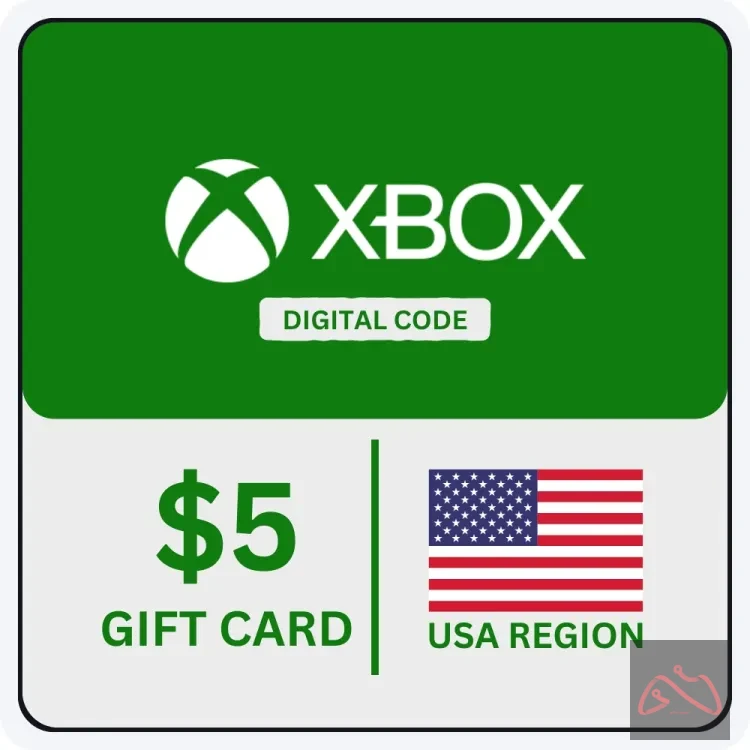 گیفت کارت 5 دلاری ایکس باکس/مایکروسافت Xbox Gift Card $5