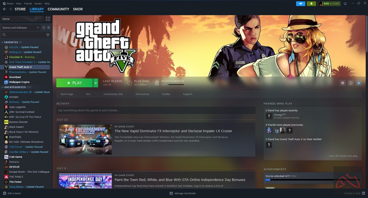 اکانت استیم با چندین بازی پرمیوم