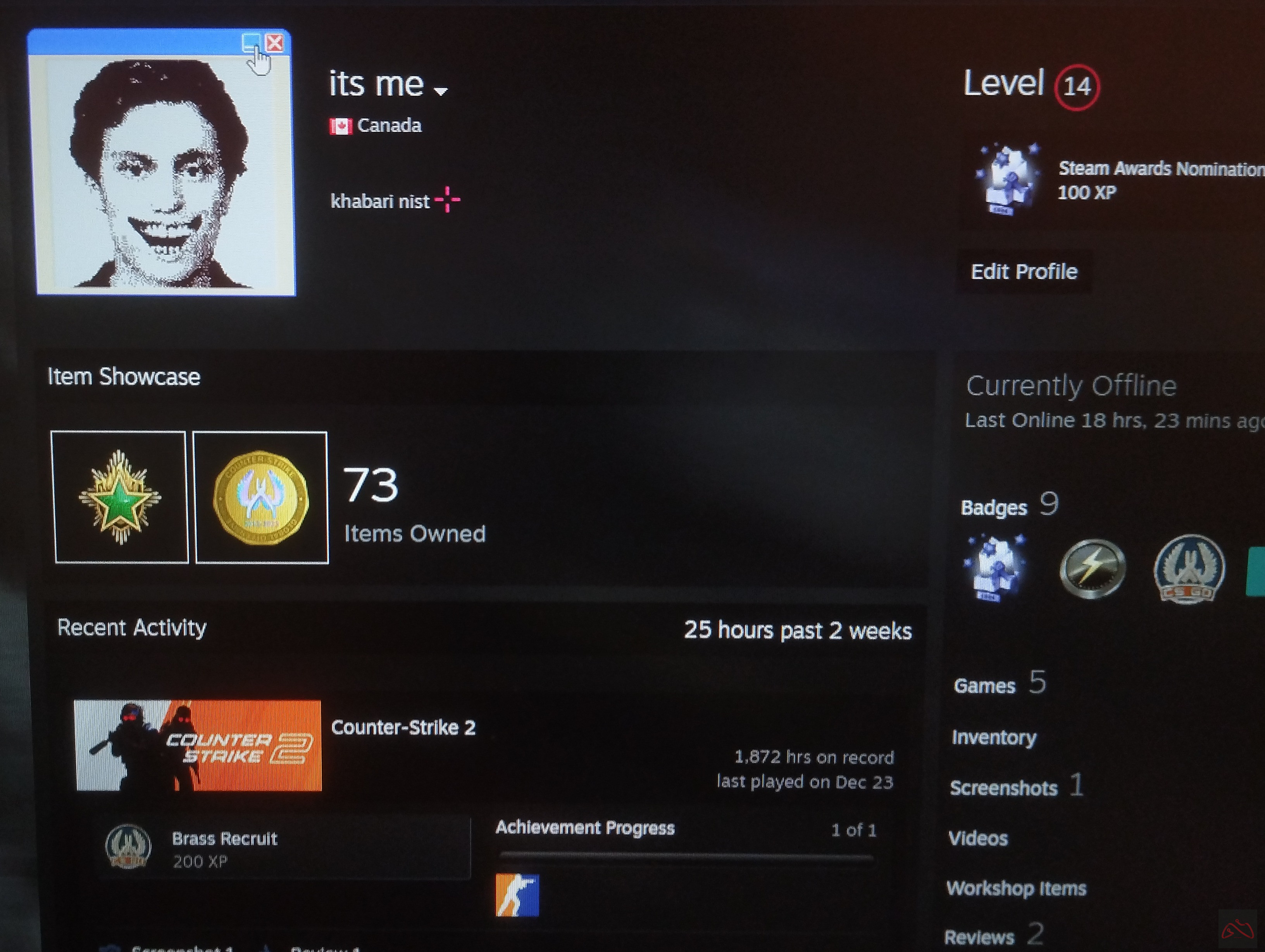 اکانت استیم cs2 و the crew 2 و...