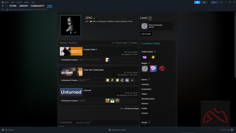اکانت استیم CS2 Prime