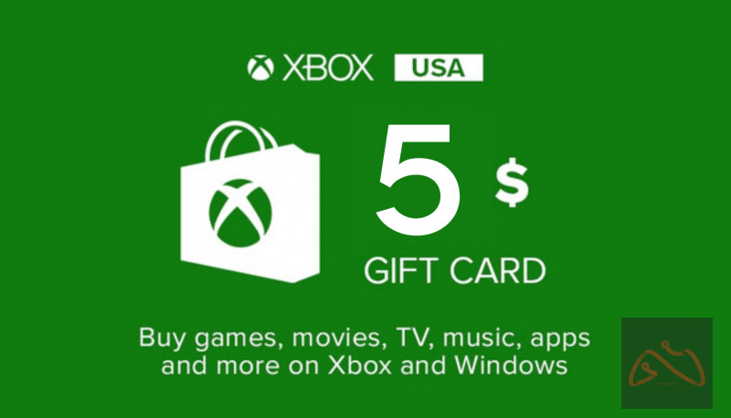 گیفت کارت ۵ دلاری ایکس باکس آمریکا