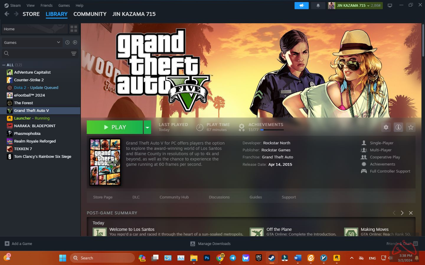 اکانت GTA V استیم