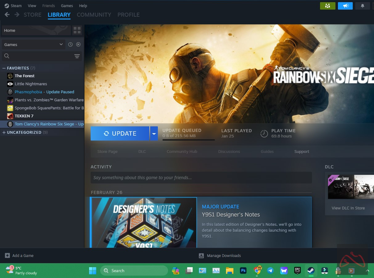 اکانت استیم رینبو 6 و کلی بازی دیگه