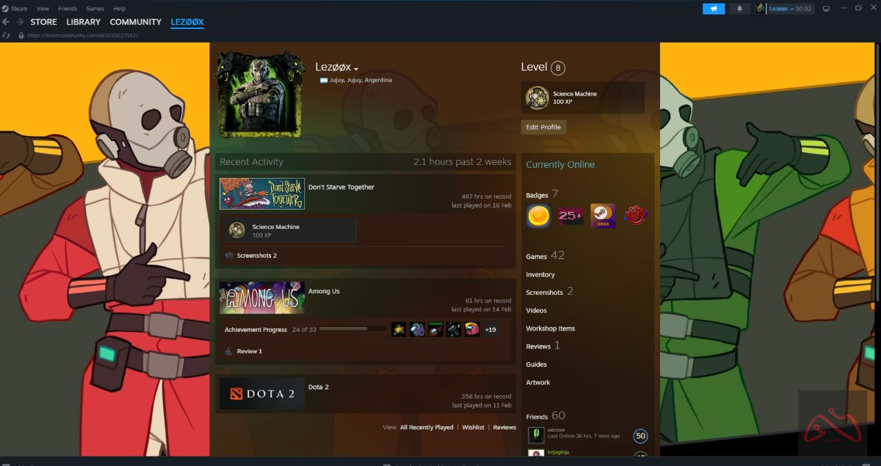 خرید اکانت استیم لول 8 با 226 بازی