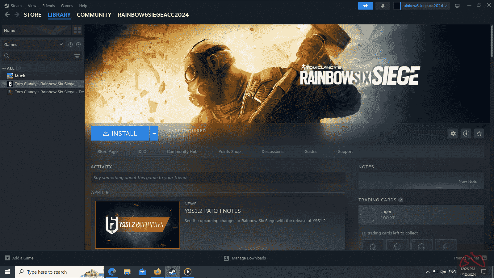 اکانت Rainbow Six Siege استیم