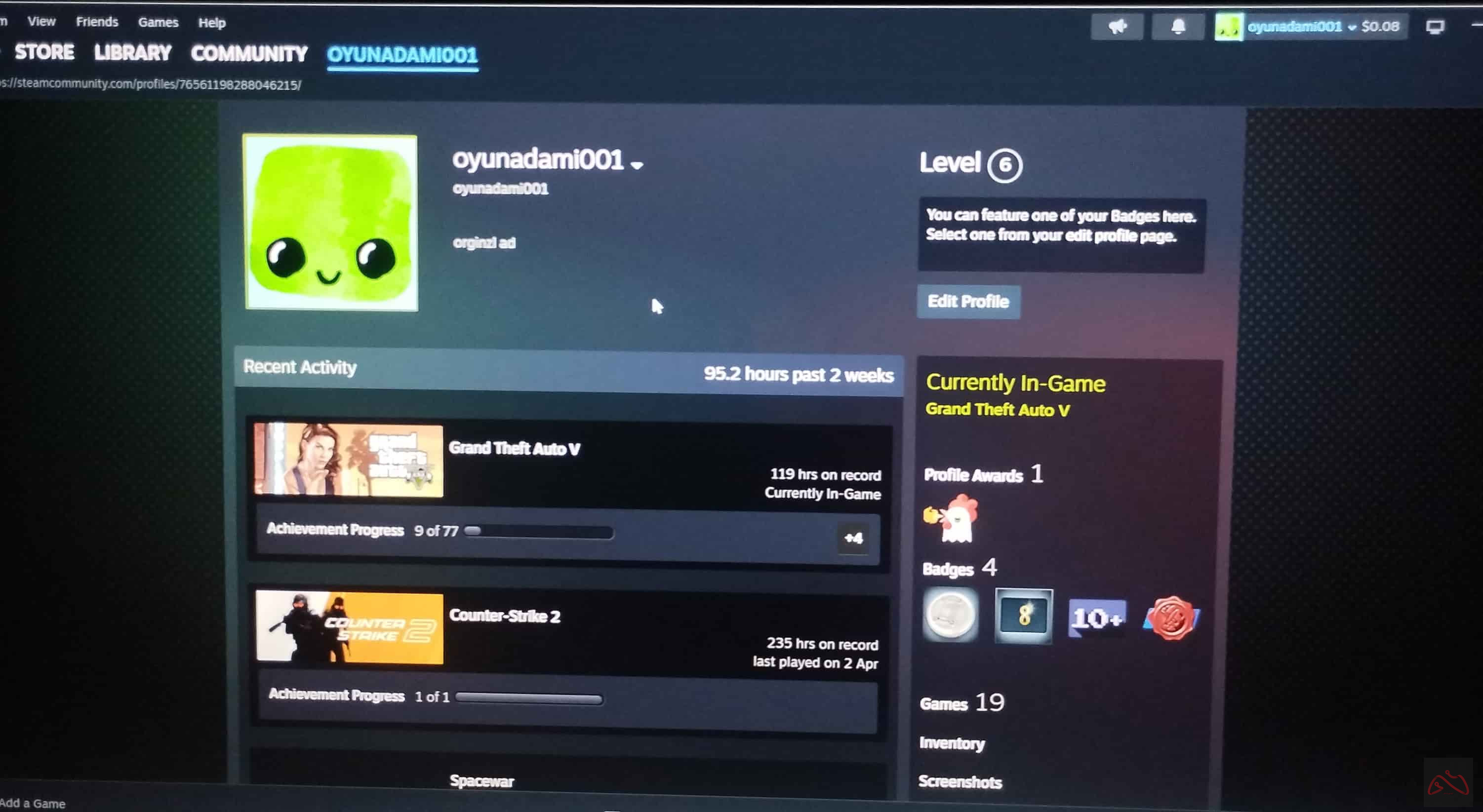 اکانت استیم لول ۶ - GTA V و کلی بازی!