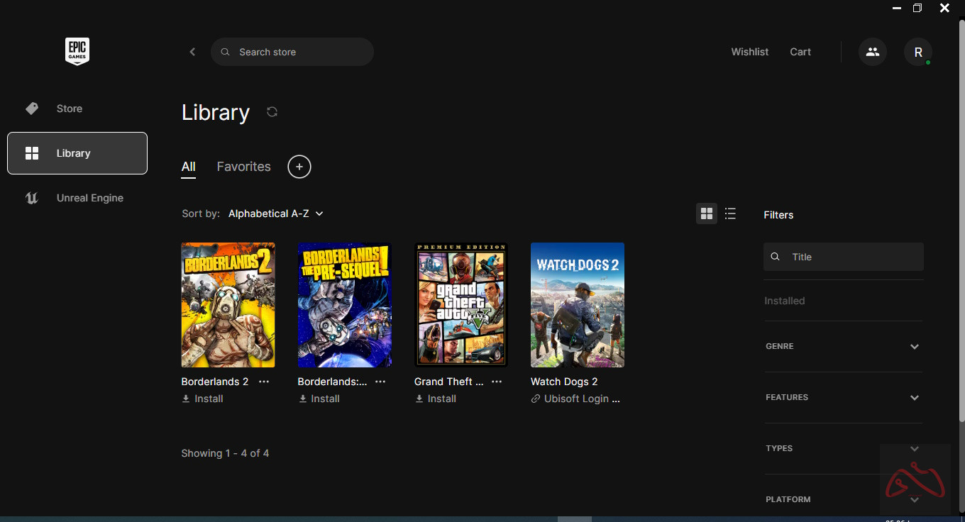 اکانت اپیک گیمز GTA V