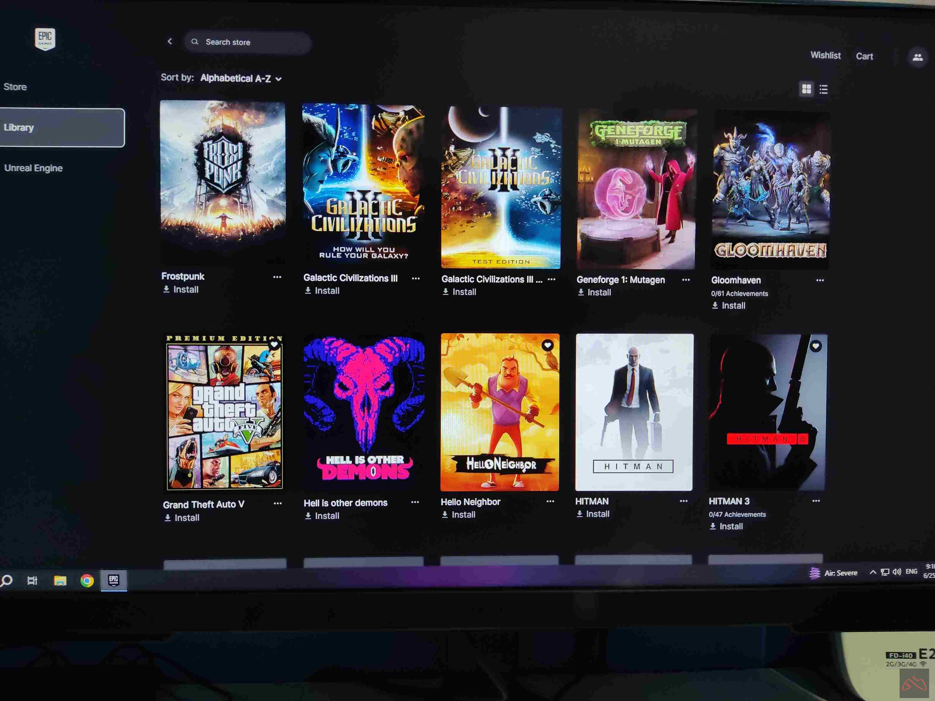 اکانت اپیک گیمز با ۱۲۶ تا گیم
