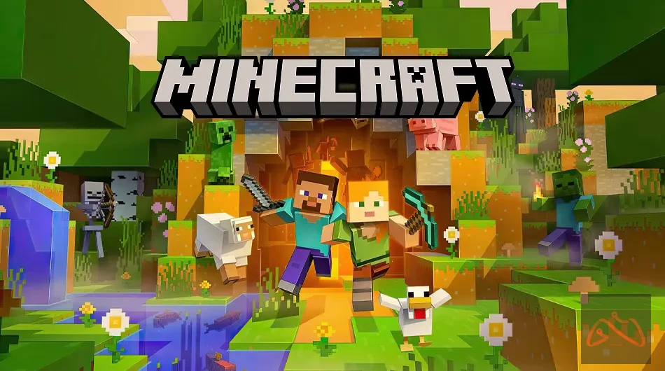 ماینکرافت PS5 ظرفیت ۲ (آنلاین و آفلاین)