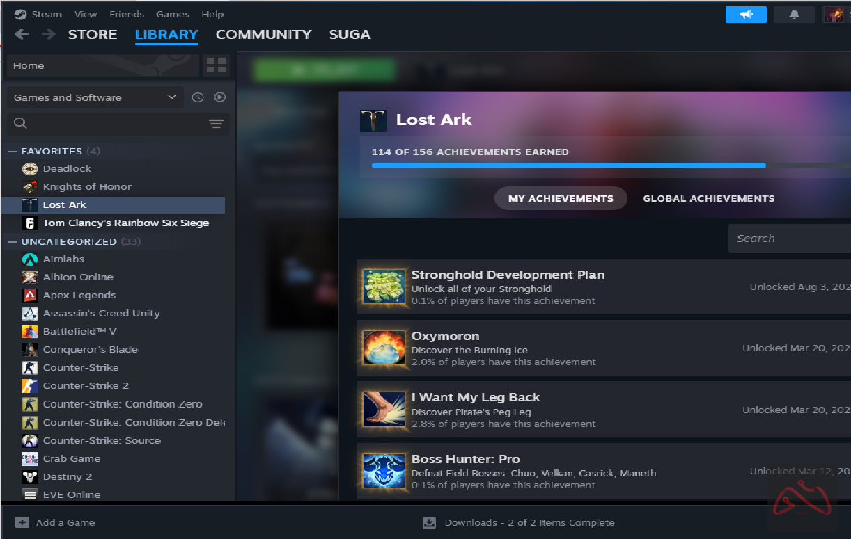 اکانت استیم - لاست آرک