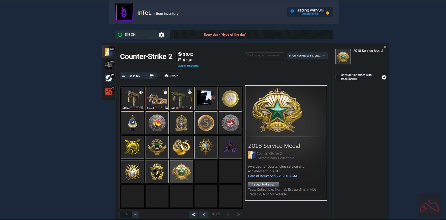 اکانت CSGO با 15 مدال و کوین(3صفحه مدال)