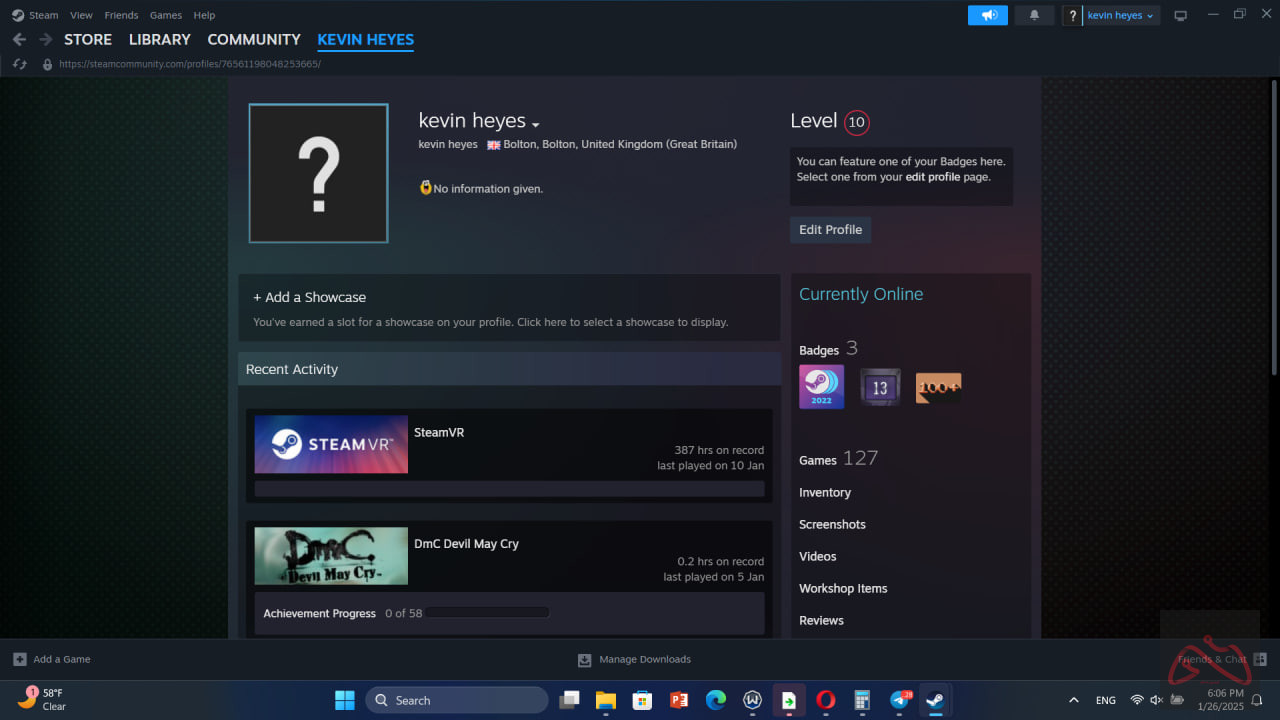 اکانت استیم شاخ 129 گیم