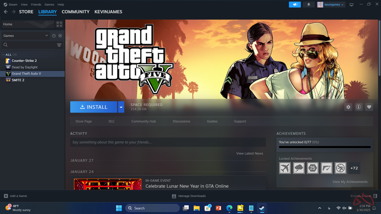 اکانت استیم GTA V