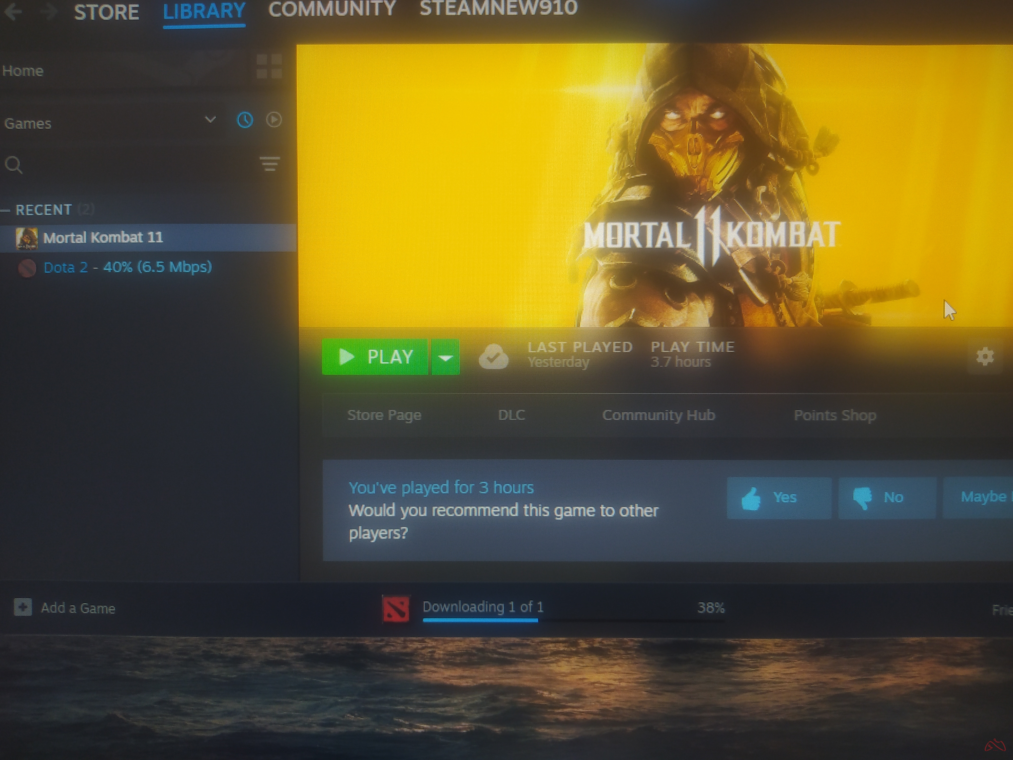 اکانت Mortal kombat 11 استیم