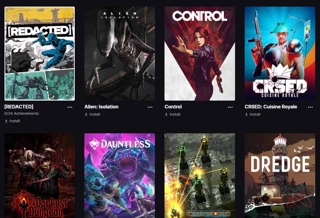 اکانت Epic Games با 40 بازی