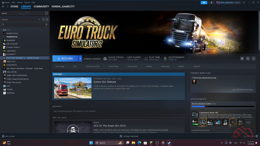 فروش اکانت استیم با محبوب ترین بازی ها