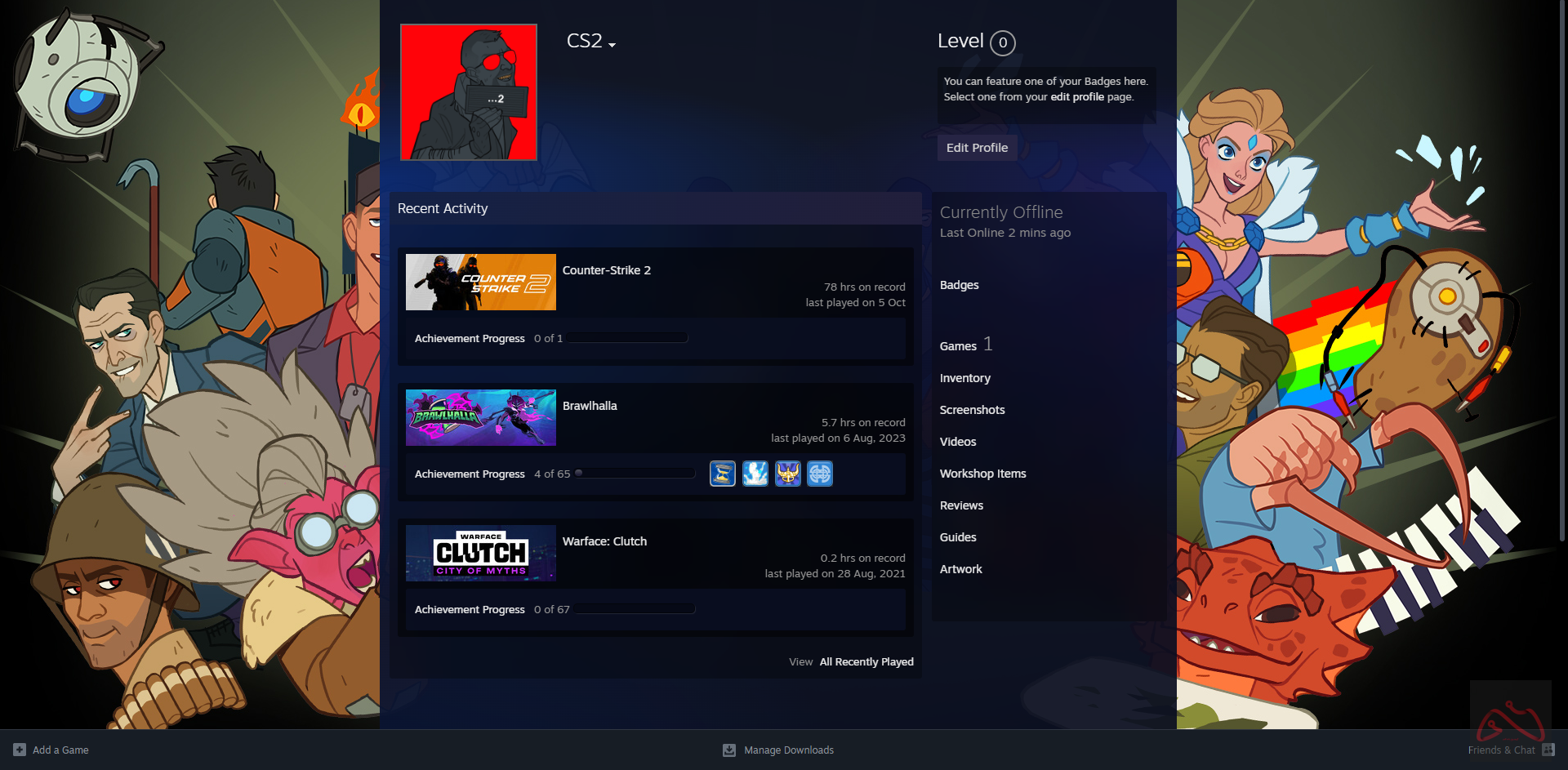اکانت5ساله کانتر استرایک 2 مناسب پرایم کردن دارای کوین 5 سال