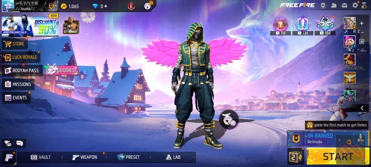 اکانت فری فایر